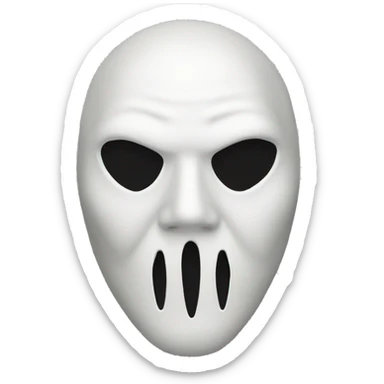 Ghostface mask sticker