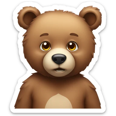 Cute bear sticker
