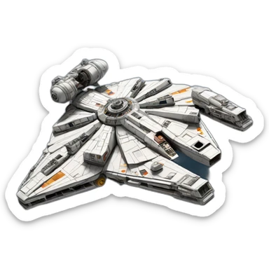 millennium falcon Ship sticker