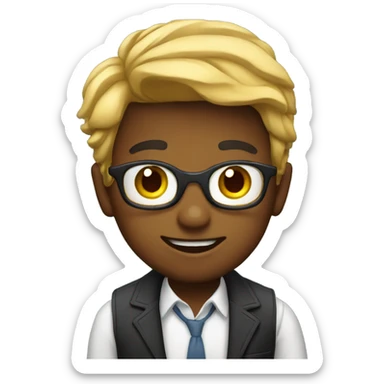 Kid television host sticker