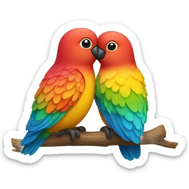 Love birds  sticker
