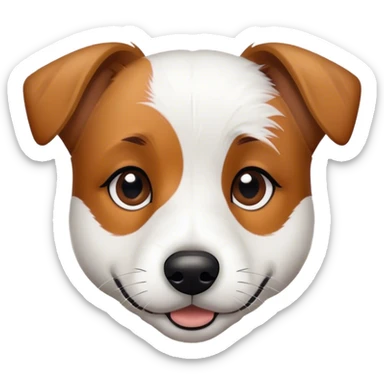 Wire hair jack Russel  sticker