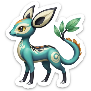 Meloetta-Nargacuga-Amaura-Pokémon-Fakémon-fusion-hybrid-creature sticker