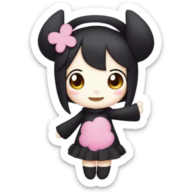 kuromi my melody sticker