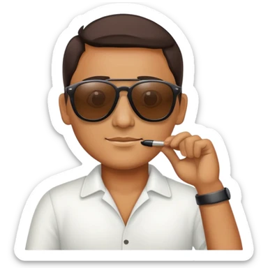 Peru com óculos de sol sticker