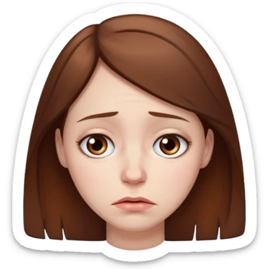 sad 30 year old woman sticker