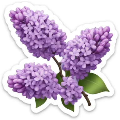 Lilac flowers sticker