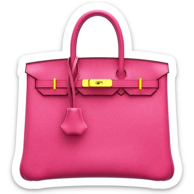 matte pink birkin hermes bag sticker