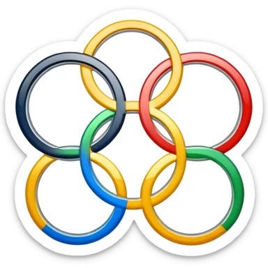 Cinque cerchi olimpici sticker