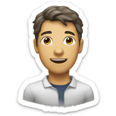 Новогодняя чашка с какао sticker