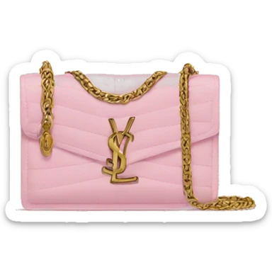 baby pink ysl bag sticker