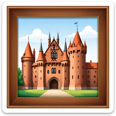 Cinematic Realistic Malbork Castle  Emoji sticker