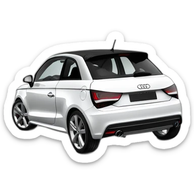 amalfi white Audi a1 s line 2011 sticker