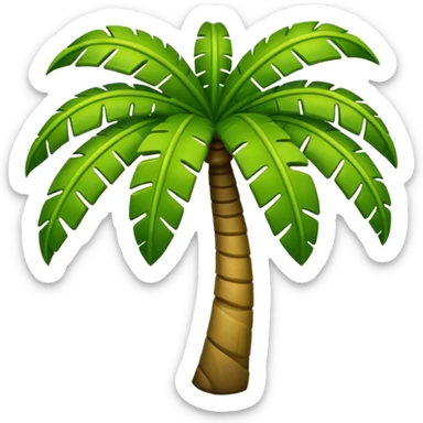 Un emoji de cigua palmera sticker