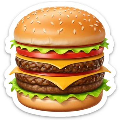 burger be in McDonald's packaging. sticker