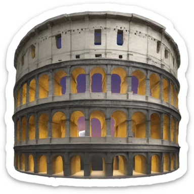 coliseum by night  sticker