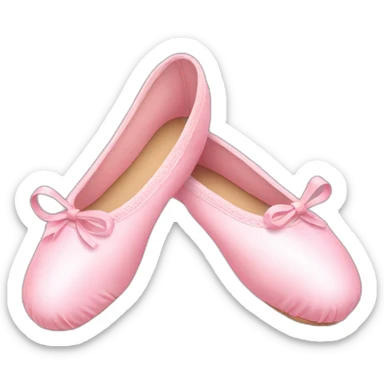 Pink ballet shoes sticker