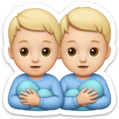 Two baby twins sticker