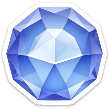 Periwinkle crystal  sticker