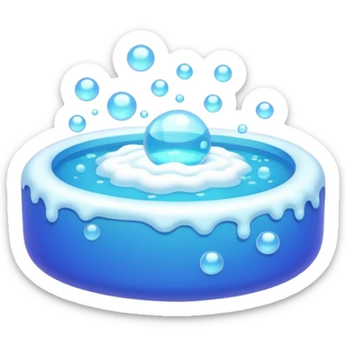 Bubble pool sticker