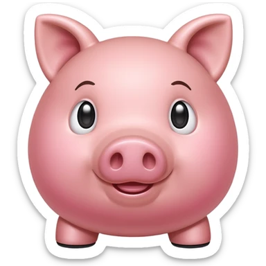 Pink piggy sticker