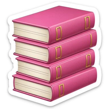 A Pink Stack of psychology books sticker