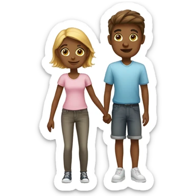 Couple avec enfants  sticker