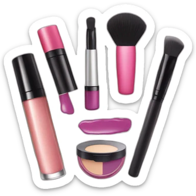 Cosmetics and makeup sticker