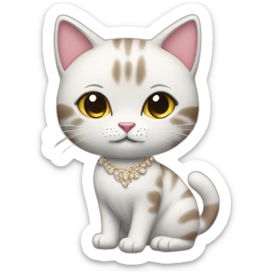 Miumiu fashionable cat sticker