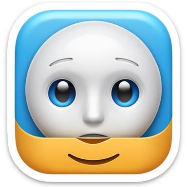 A high-quality 3D rendered app icon of [perplexity Pro]. sticker