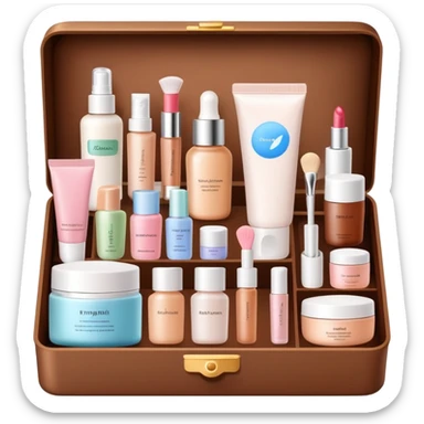 skin care Kit brown box sticker