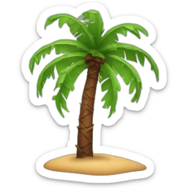 bloody palmtree sticker