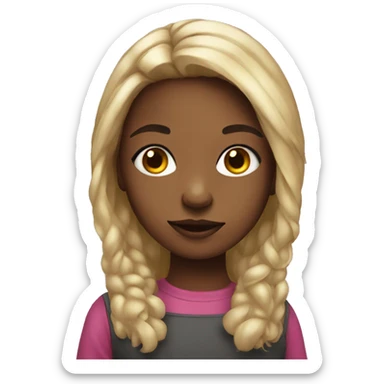 digital artist young girl  sticker