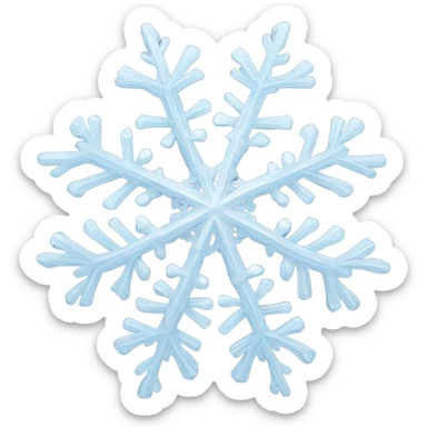 Snowflake sticker