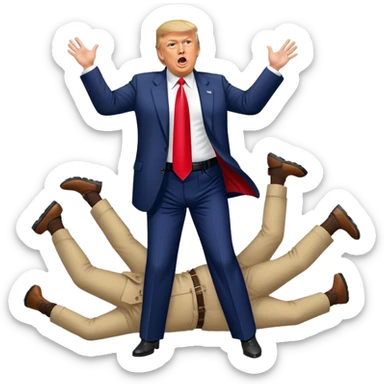 President Trump kicking out illegal immigrants sticker
