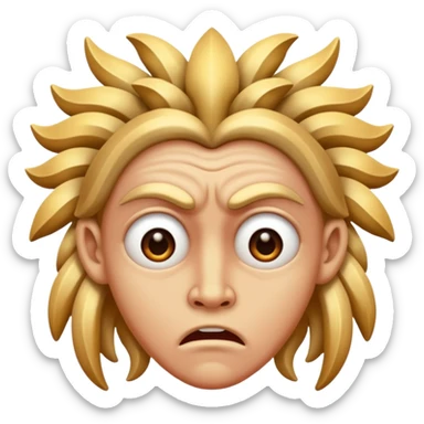 Deidad mitológica asustada sticker