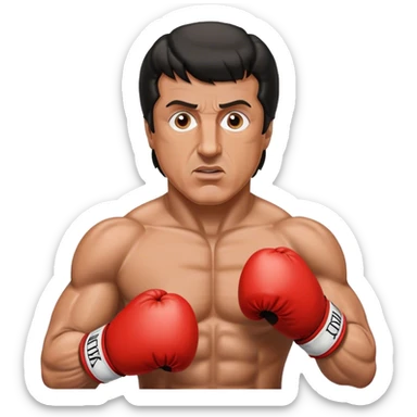 sylvester stallone rocky sticker