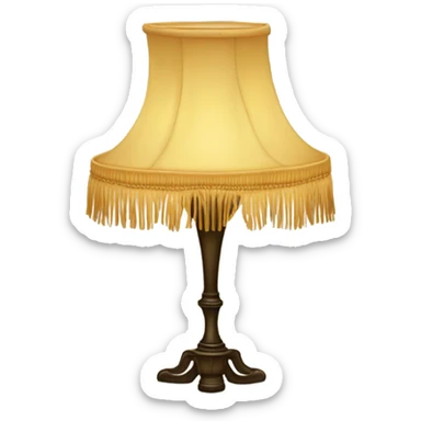 Leg lamp from the movie “A Christmas Story” sticker