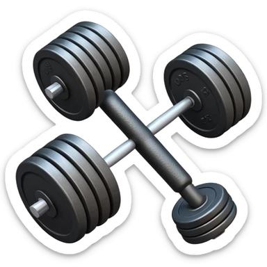 Pesas de gimnasio sticker