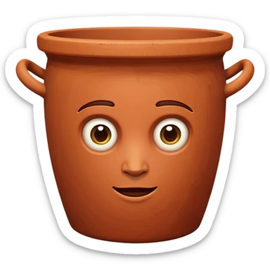 terracotta pot sticker