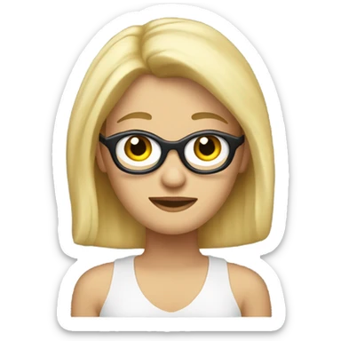 Psicóloga blondie sticker