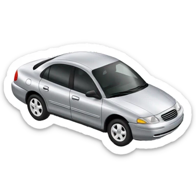 mercury sable 1998 car silver sticker