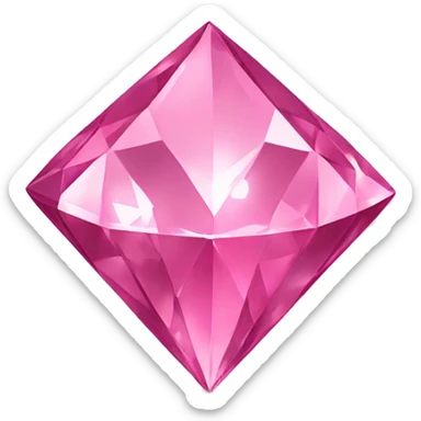 Pink diamond sparkles  sticker