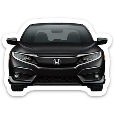 Black Honda civic touring  sticker