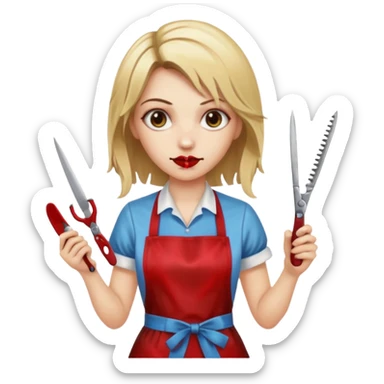 bloody hairdresser sticker