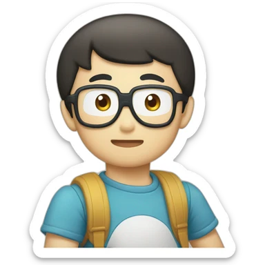 doremon and nobita sticker