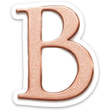 P.S. letters rose gold colour  sticker