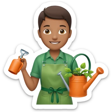 Garden store employee sticker