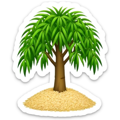 Draw me a rice tree emoji sticker