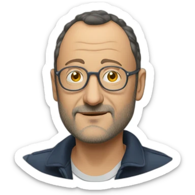 Jean reno dans les visiteurs sticker